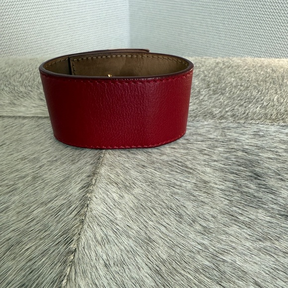 AUTHENTIC FENDI LEATHER CUFF - Picture 2 of 8